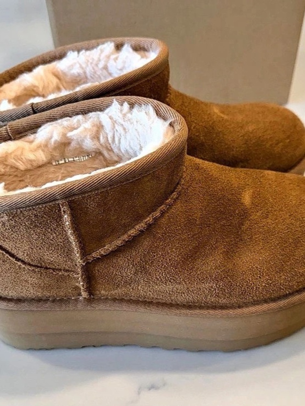 UGG Classic Ultra Mini Platform Brown Boots